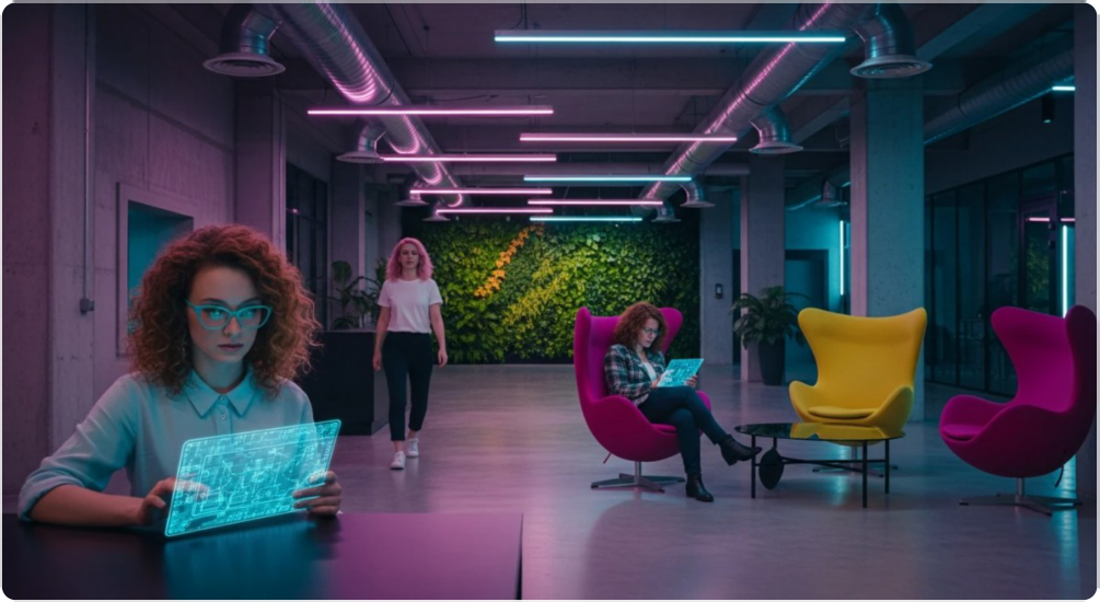 Sonya Multi-Agent Onboarding Hologram Display